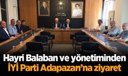 Hayri Balaban ve yönetiminden İYİ Parti Adapazarı’na ziyaret