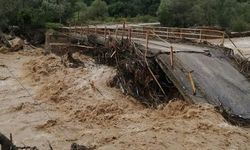 Sel suları Bolu'da köprüleri yıktı, yollar çöktü