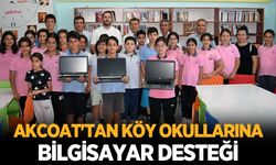 Akcoat’tan köy okullarına bilgisayar desteği