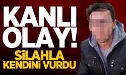 Karasu'da kanlı olay! Silahla kendini vurdu