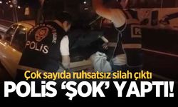 Polis şok yaptı: Çok sayıda ruhsatsız silah ve tüfek ele geçirildi!