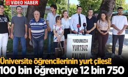 Üniversite öğrencilerinin yurt çilesi!  100 bin öğrenciye 12 bin 750