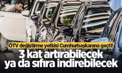 Resmi Gazete'de yayımlanan kararla ÖTV yetkisi artık Cumhurbaşkanı Erdoğan'da!