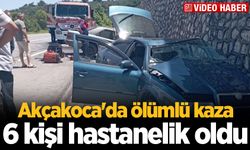 Akçakoca'da kaza: 1 ölü, 6 yaralı