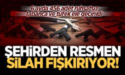 Şehirden resmen silah fışkırıyor! 6 ayda 456 adet ruhsatsız tabanca ve tüfek ele geçirildi