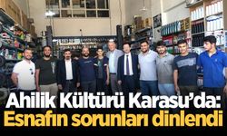 Ahilik Kültürü Karasu’da: Esnafın sorunları dinlendi