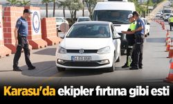 Karasu’da ekipler fırtına gibi esti