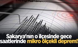 Sakarya'nın o ilçesinde gece saatlerinde mikro ölçekli deprem!