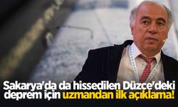 Sakarya'da da hissedilen Düzce'deki deprem için uzmandan ilk açıklama!