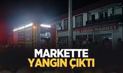 Karasu'da market yangını