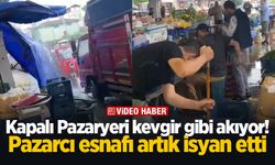 Kapalı Pazaryeri kevgir gibi akıyor! Pazarcı esnafı artık isyan etti