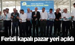 Ferizli kapalı pazar yeri açıldı