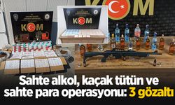 Sakarya'da sahte alkol, kaçak tütün ve sahte para operasyonu: 3 gözaltı