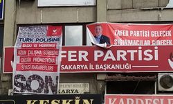 Zafer Partisi'nden il binasına 'polis promosyonu' pankartı