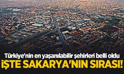 Türkiye'nin en yaşanılabilir şehirleri belli oldu, işte Sakarya'nın sırası!