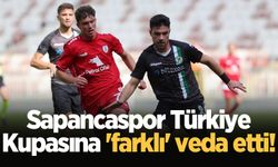 Sapancaspor Türkiye Kupasına 'farklı' veda etti!