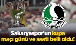 Sakaryaspor'un kupa maçı günü ve saati belli oldu!
