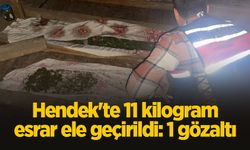 Hendek'te 11 kilogram esrar ele geçirildi: 1 gözaltı