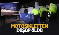 Motosikletinden düşüp öldü