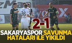 Sakaryaspor savunma hataları ile yıkıldı: 2-1