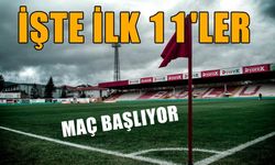 Bolu maçının ilk 11'i belli oldu