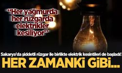 Sakarya'da şiddetli rüzgar ile birlikte elektrik kesintileri de başladı!