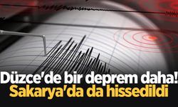 Düzce'de bir deprem daha! Sakarya'da da hissedildi