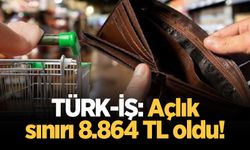 TÜRK-İŞ: Açlık sınırı 8.864 TL oldu!
