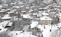 Tarihi ilçe Mudurnu'da kış güzelliği