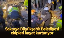 Sakarya Büyükşehir Belediyesi ekipleri hayat kurtarıyor