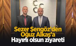 Sezer Şengöz'den MHP İl Başkanı Alkaş'a hayırlı olsun ziyareti