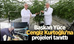 Başkan Yüce, Cengiz Kurtoğlu’na projeleri tanıttı