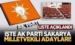 AK Parti Sakarya milletvekili adayları belli oldu!
