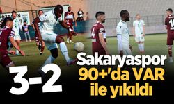 Sakaryaspor 90+'da VAR ile yıkıldı: 3-2