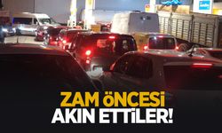 Akaryakıt istasyonlarında zam kuyruğu