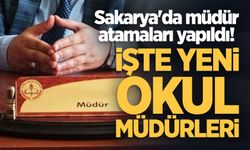 Sakarya’da müdür atamaları yapıldı! İşte yeni okul müdürleri