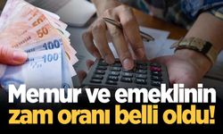 Memur ve emeklinin zam oranı belli oldu!