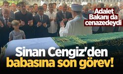 Sinan Cengiz'den babasına son görev! Adalet Bakanı da cenazedeydi