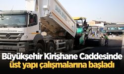 Büyükşehir Kirişhane Caddesinde üst yapı çalışmalarına başladı