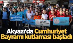Akyazı'da Cumhuriyet Bayramı kutlaması başladı