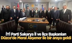 İYİ Parti Sakarya İl ve İlçe Başkanları Düzce'de Meral Akşener ile bir araya geldi