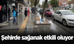 Şehirde sağanak etkili oluyor