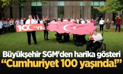 Büyükşehir SGM'den harika gösteri: “Cumhuriyet 100 yaşında!”