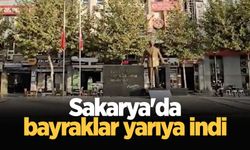 Sakarya'da bayraklar yarıya indi