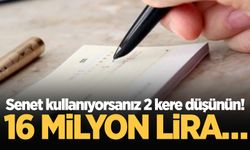 Sakarya'da bir ayda 16 milyon liralık senet protesto edildi