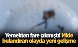 Yemekten fare çıkmıştı! Mide bulandıran olayda yeni gelişme