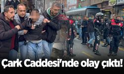 Hırsızlık şüphelisi caddeyi karıştırdı!