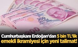 Cumhurbaşkanı Erdoğan'dan 5 bin TL'lik emekli ikramiyesi için yeni talimat!