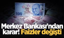 Merkez Bankası'ndan karar! Faizler değişti