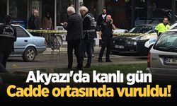 Akyazı'da kanlı gün: Cadde ortasında vuruldu!